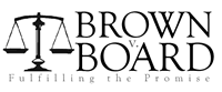 Image: "Brown v Board" logo (4K)