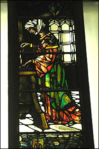 Stained glass: woman