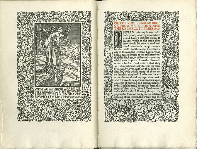 The Art and Craft of Printing:  A Note on His Aims in Founding the Kelmscott Press