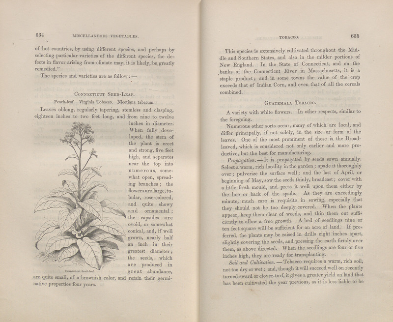 Pages 634-635 of The Field and Garden Vegetables of America : Containing Full Descriptions of Nearly Eleven Hundred Species and Varieties; with Directions for Propagation, Culture, and Use