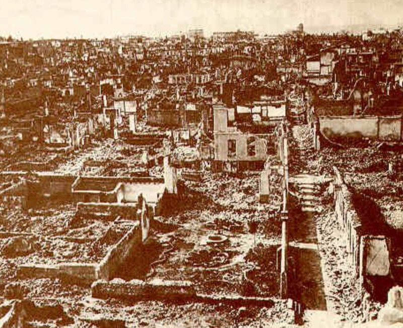 Izmir, After the Great Fire in 1922.