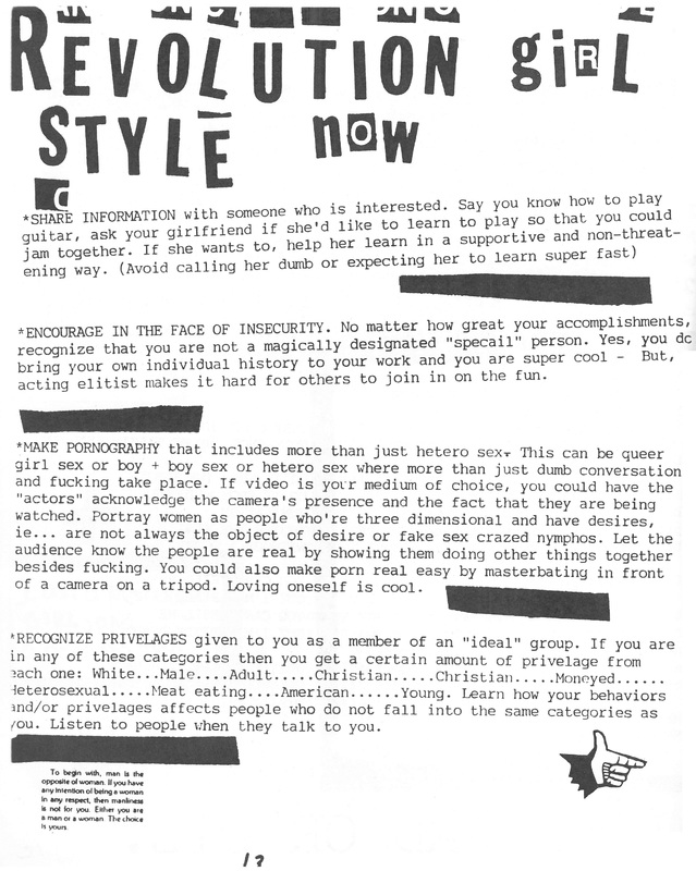 Bikini Kill Activity Book<br />
