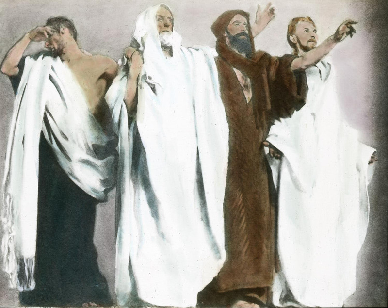 Frieze of Prophets from Triumph of Religion mural cycle at the Boston Public Library, John Singer Sargent (mural), installed 1895