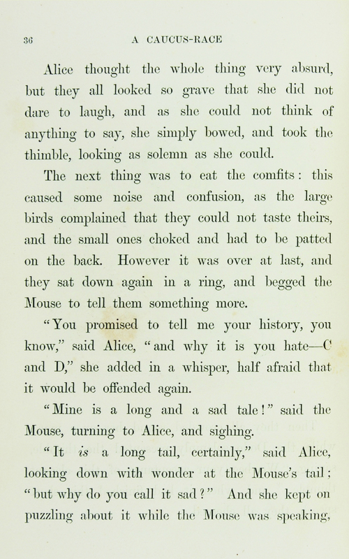 Alice's adventures in Wonderland (1866), p. 36