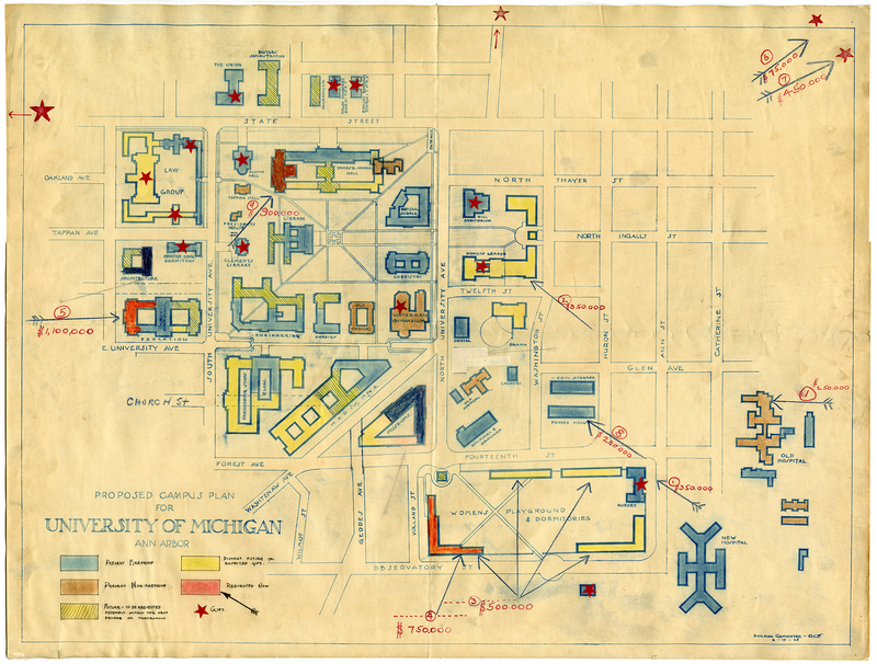 Proposed Campus Plan for University of Michigan, Ann Arbor