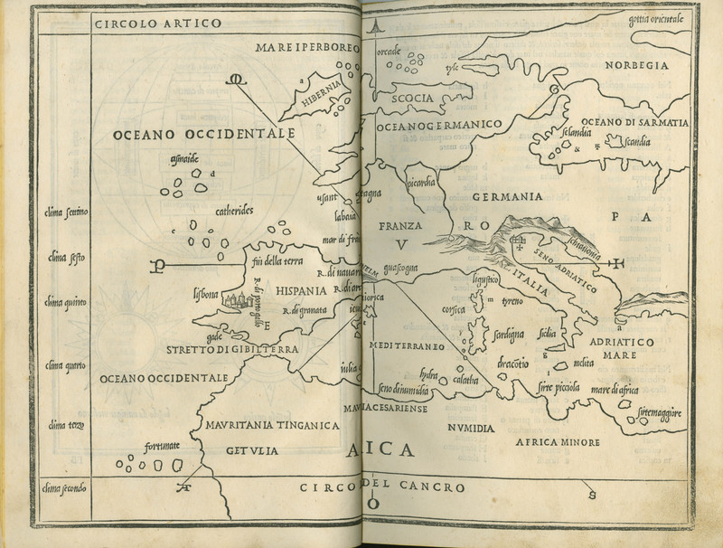 <p>Bordone, 1528 (Map of Europe)</p>