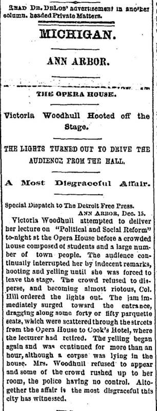 Victoria Woodhull News Clip