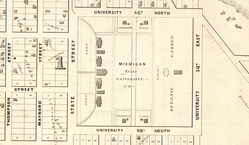 1840 plan from "City of Ann Arbor, Washtenaw County, Michigan'