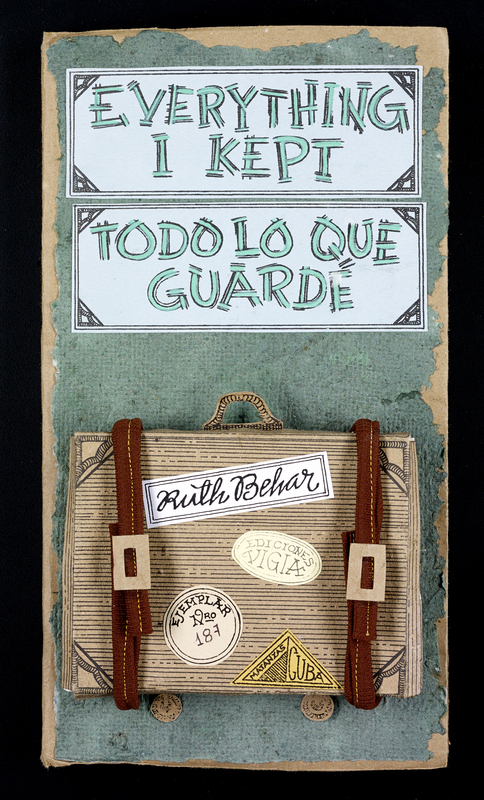 Everything I kept (Todo lo que guardé) ;   front cover--suitcase closed