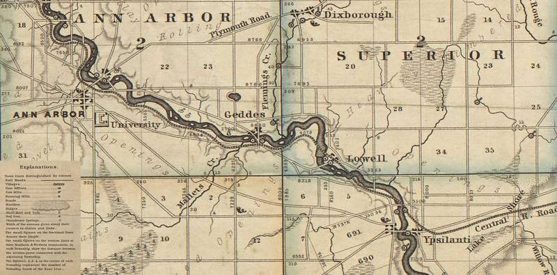 Excerpt of Map of Washtenaw County