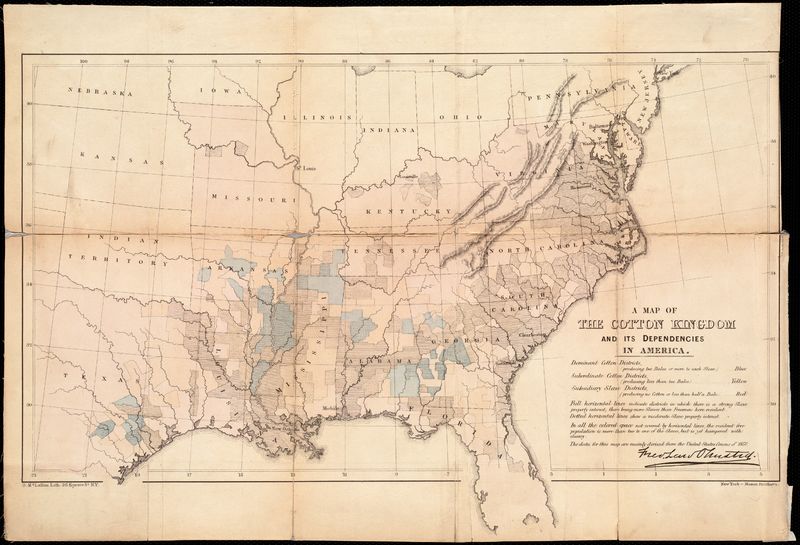 A Map of the Cotton Kingdom and its Dependencies in America