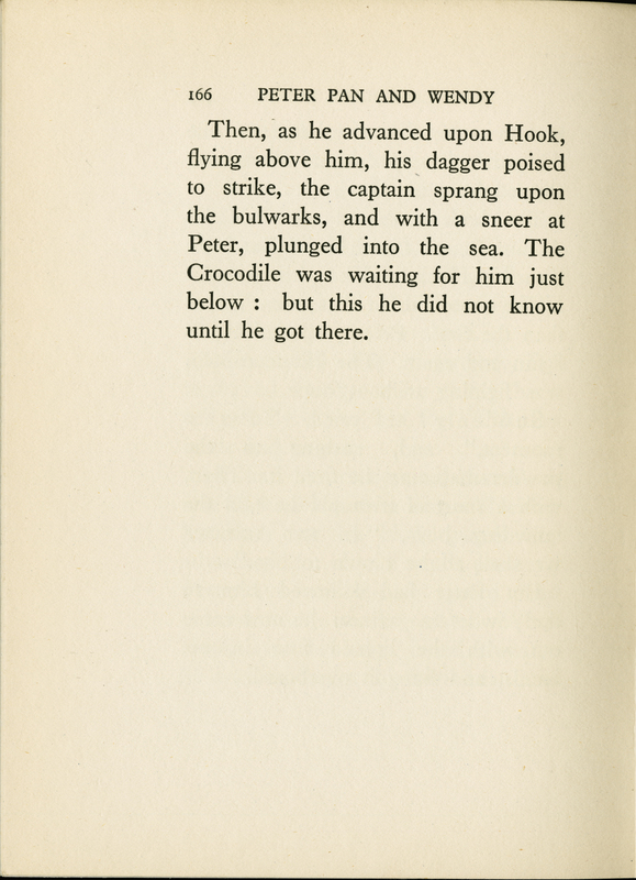 Page 166 of J.M. Barrie's Peter Pan &amp; Wendy