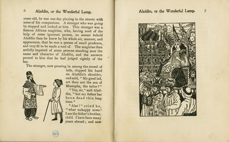 Pages 6-7 of Aladdin, or, The Wonderful Lamp