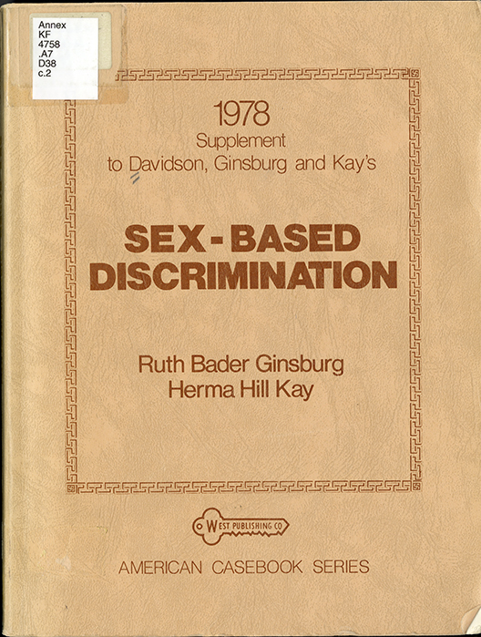 Supplement to Davidson, Ginsburg and Kay's Text, cases and materials on sex-based discrimination