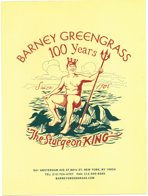 Barney Greengrass: the Sturgeon King