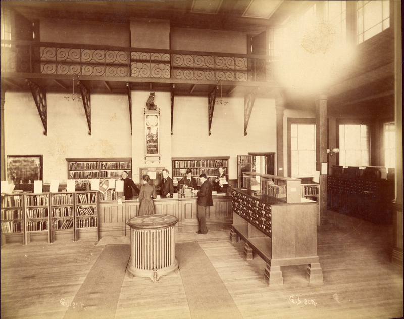 The Old Library Service Desk and Card Catalog