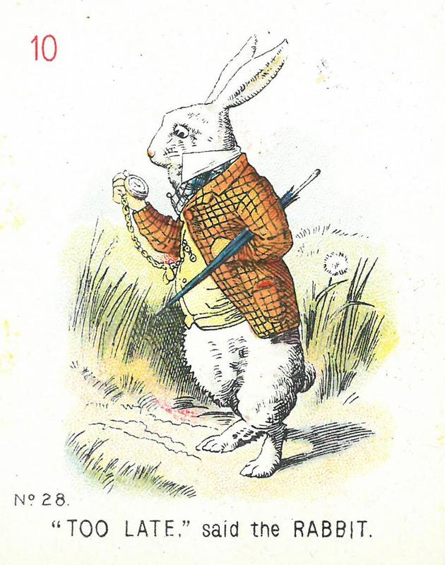 "No. 28. 'Too Late,' Said the Rabbit."