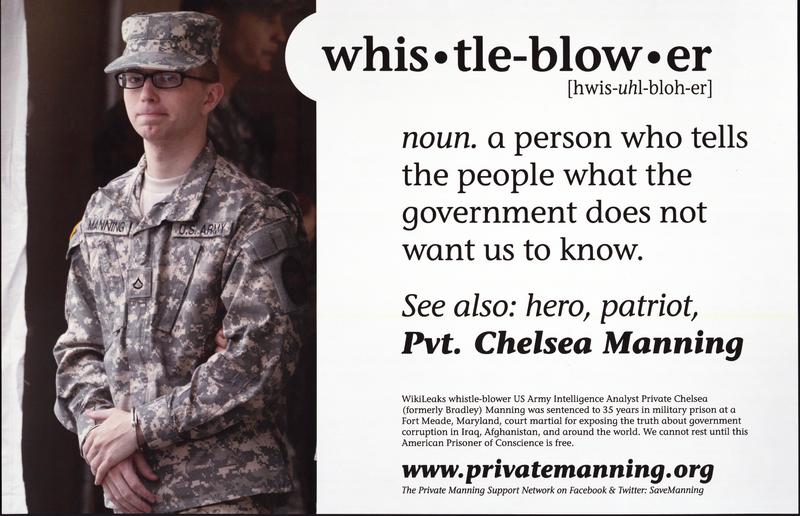 Whistleblower (Chelsea Manning) poster