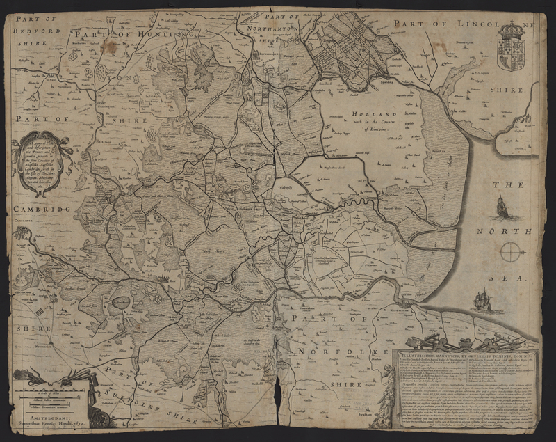 A General Plott and Description of the Fennes and Surrounded Grounds in the Sixe Counties of Norfolke, Suffolke, Cambridge, with in the Isle of Ely, Huntington, Northampton and Lincolne etc