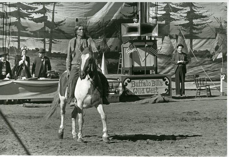 Photograph from the set of Buffalo Bill and the Indians, nd.