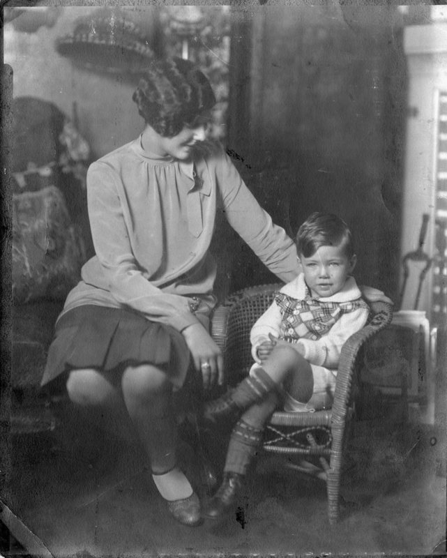 Photograph of Robert Altman with his mother, ca. 1930.