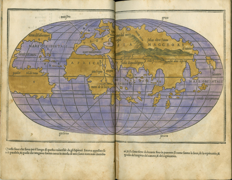 <p>Bordone, 1534 (Map of the World)</p>