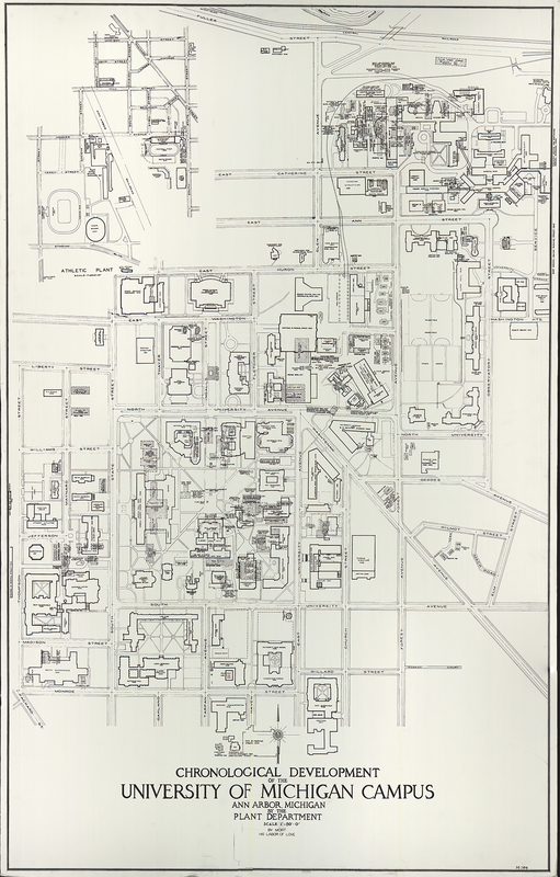 Chronological development of the University of Michigan campus, Ann Arbor, Michigan