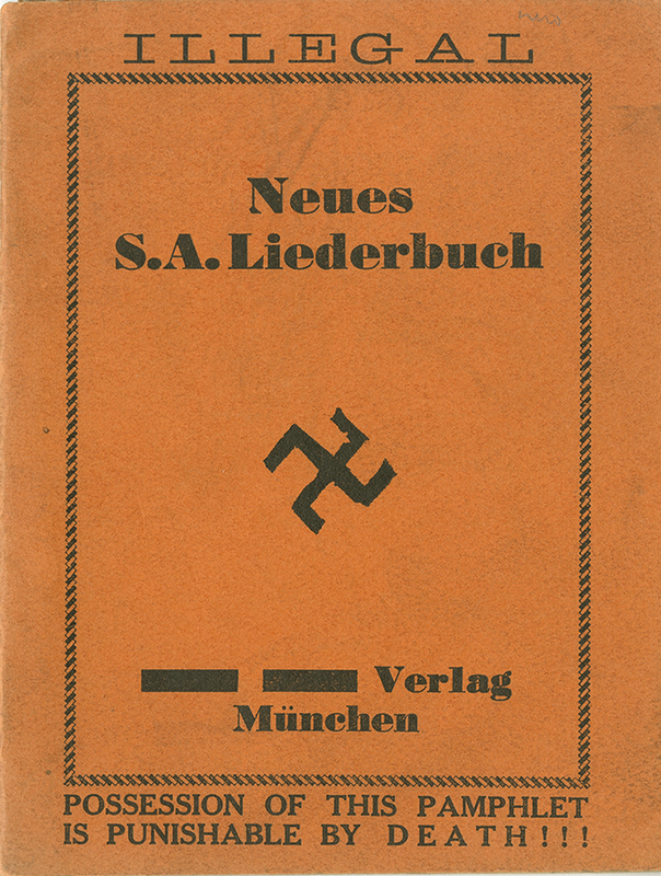 Front Cover of Neues S. A. Liederbuch [Laughter in Hell]<br />

