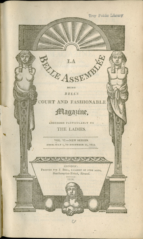 La Belle assemblée : or, Bell's court and fashionable magazine