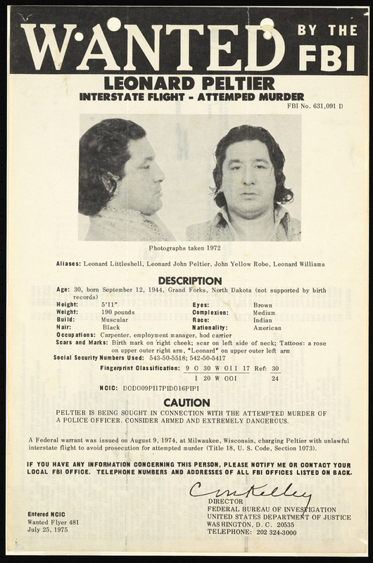 Leonard Peltier Wanted