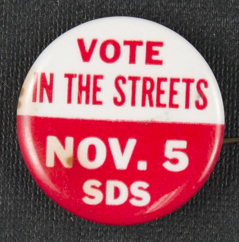 Vote in the Streets SDS Pin