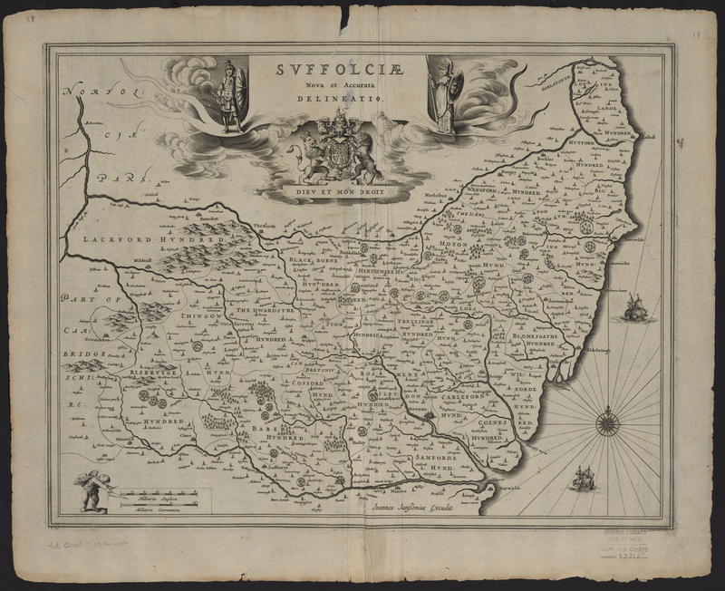 Suffolciae Nova et Accurata Delineatio