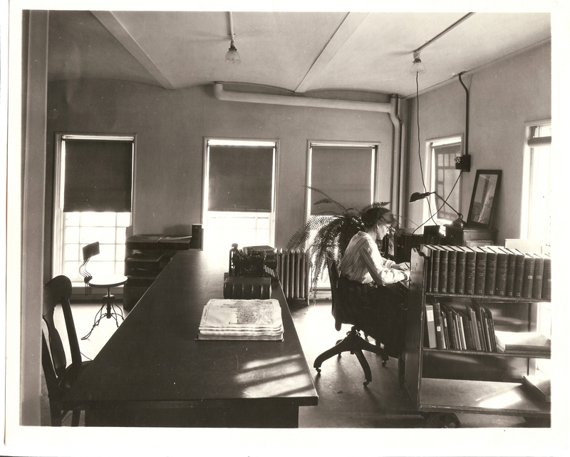 General Library, Rare Book Room, November 1922. M. Eunice Wead, Curator. 