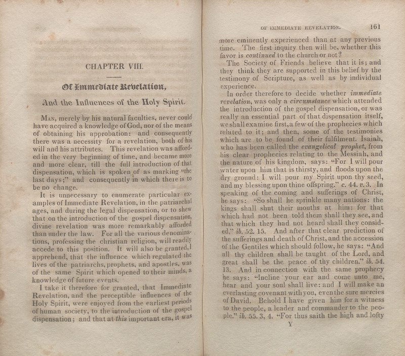 Pages 160-161 of The Doctrines of Friends, or, Principles of the Christian Religion, as Held by the Society of Friends, Commonly Called Quakers 