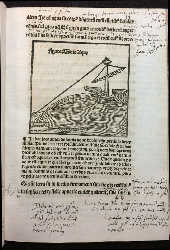 Folio 14r from Johannes de Sacro Bosco (ca. 1195-ca. 1256). Sphaera mundi. Comm: Wenceslaus Faber, de Budweis (Leipzig: Wolfgang Stöckel, 1499).
