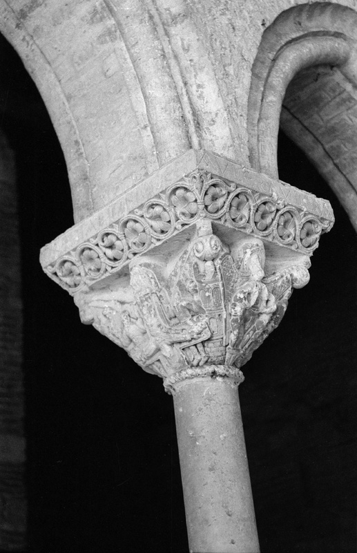 Column with sculptural program and inscription, Negative JC055714