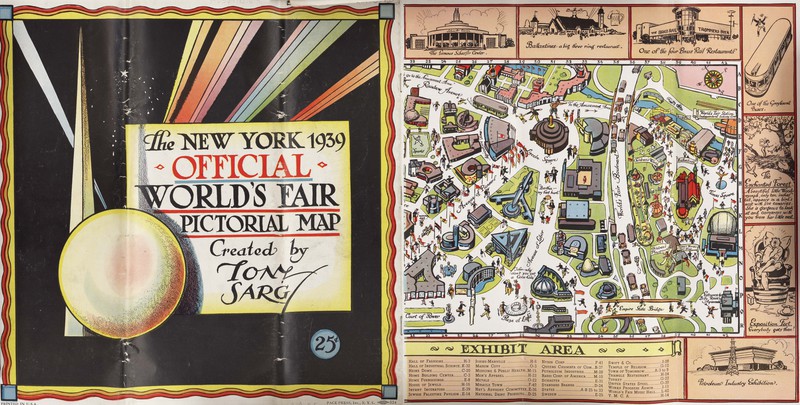 The New York 1939 Official World’s Fair Pictorial Map