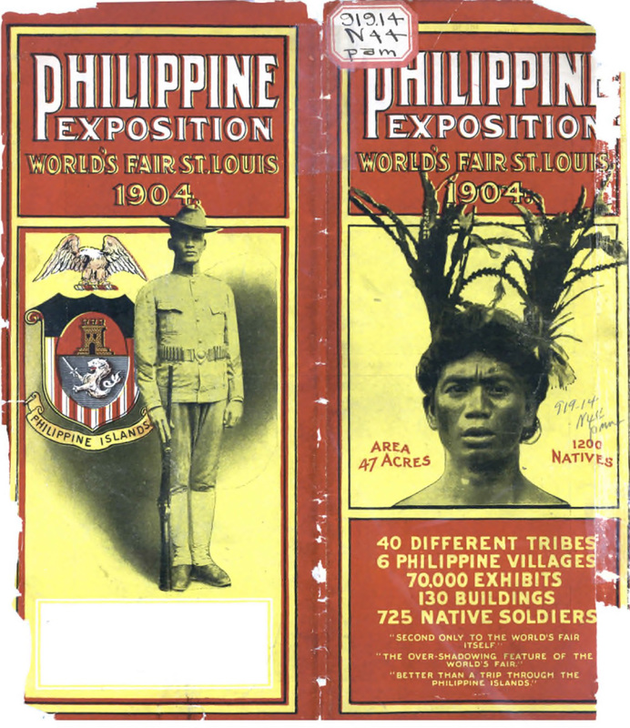 Brochure for the "Philippine Exposition" at the World's Fair in St. Louis in 1904