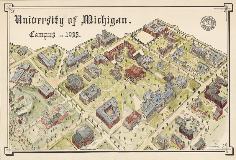 University of Michigan: Campus in 1933