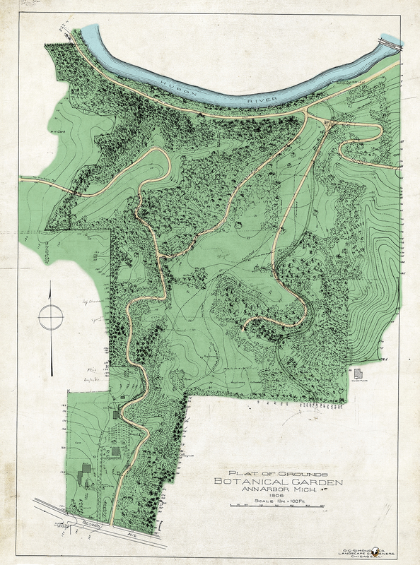 Plat of grounds, Botanical Garden Ann Arbor, Mich