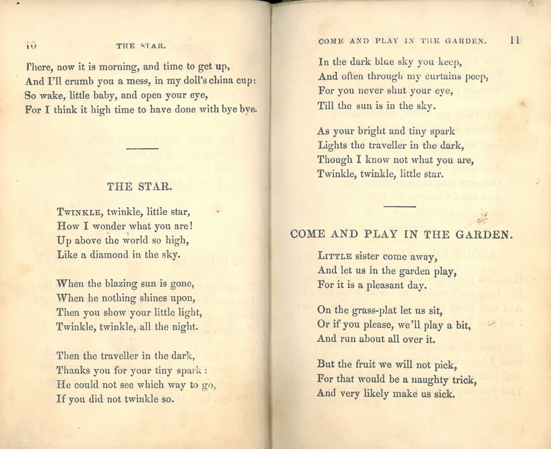 "The Star"/ "Come and Play in the Garden," p. 10-11