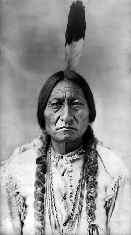 Sioux Leader 1884  Photo by David Barry NEW ⫸ 972 Postcard Sitting Bull 