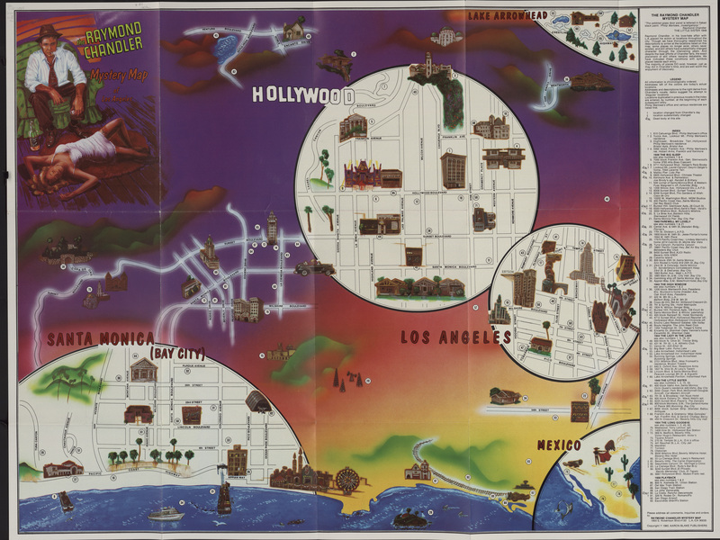 The Raymond Chandler Mystery Map of Los Angeles