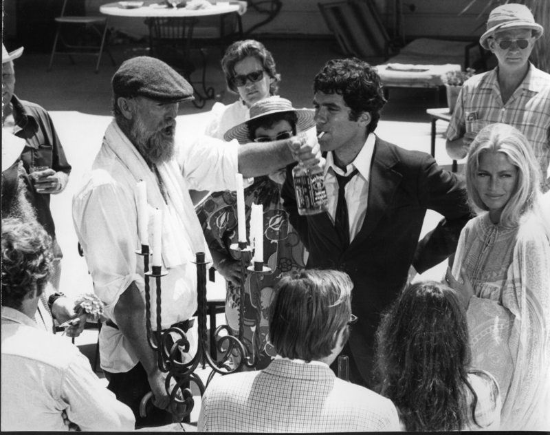 Photograph on the set of The Long Goodbye, undated.