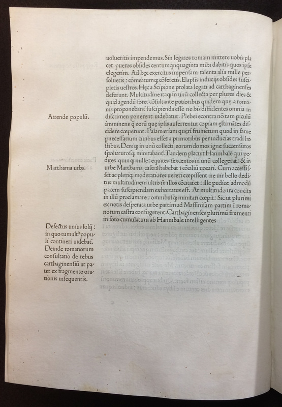 Appianus (fl. 2nd c. AD). Historia Romana (Pars I). Tr: Petrus Candidus Decembrius. (Venice: Bernhard Maler (Pictor), Erhard Ratdolt and Peter Löslein, 1477).