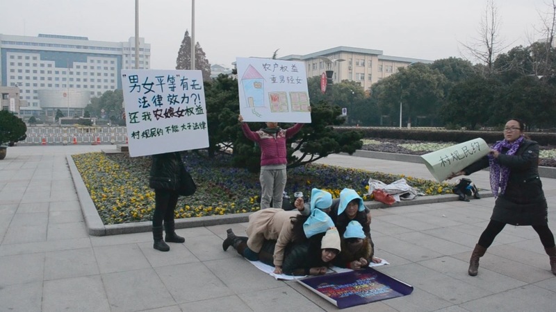 Rural women protest for equality