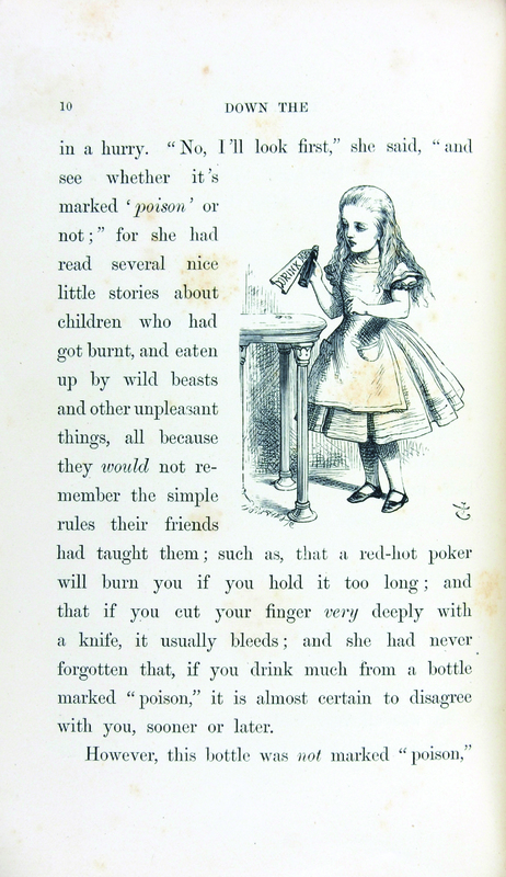 Alice's adventures in Wonderland (1866), p. 10