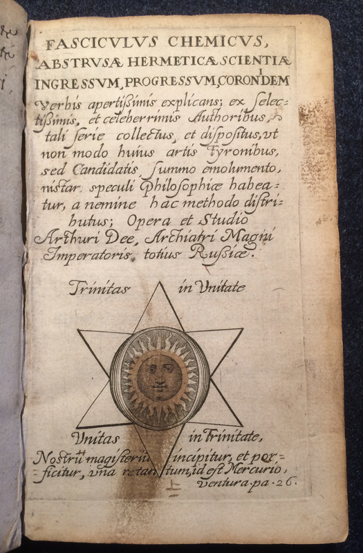 Title-page of Arthur Dee, Fasciculus chemicus, abstrusae hermetica scientiae ([Paris]: 1631)