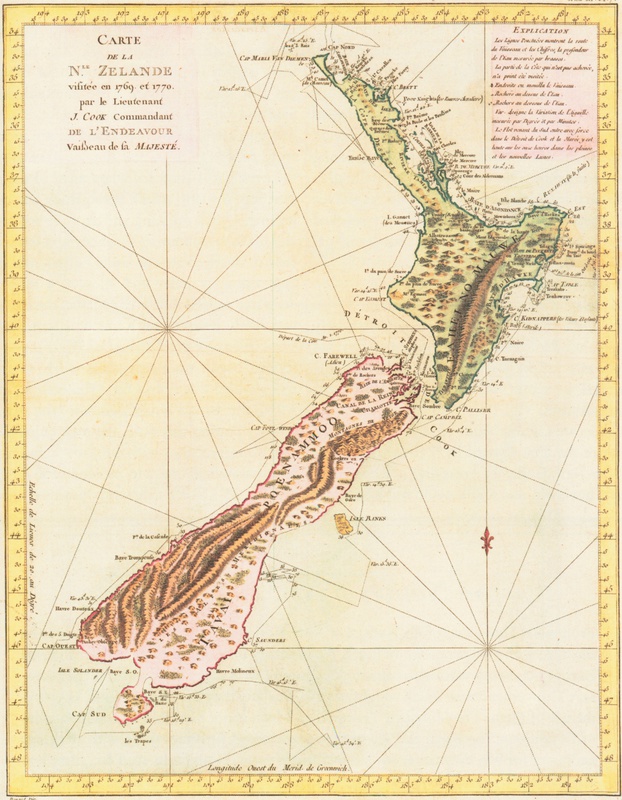 Carte de la N. Zelande