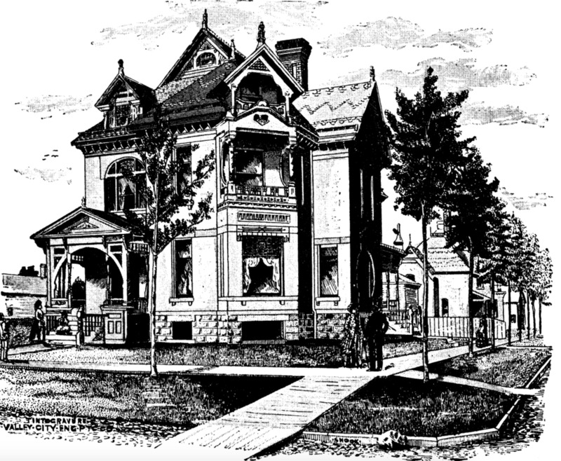Residence of John Caulfield - 110 Sheldon Street - Built in 1885-86
